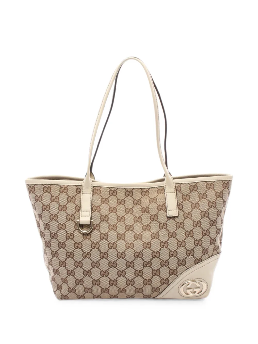 Gucci Pre-Owned 2000s New Brit GG canvas tote bag - Toni neutri