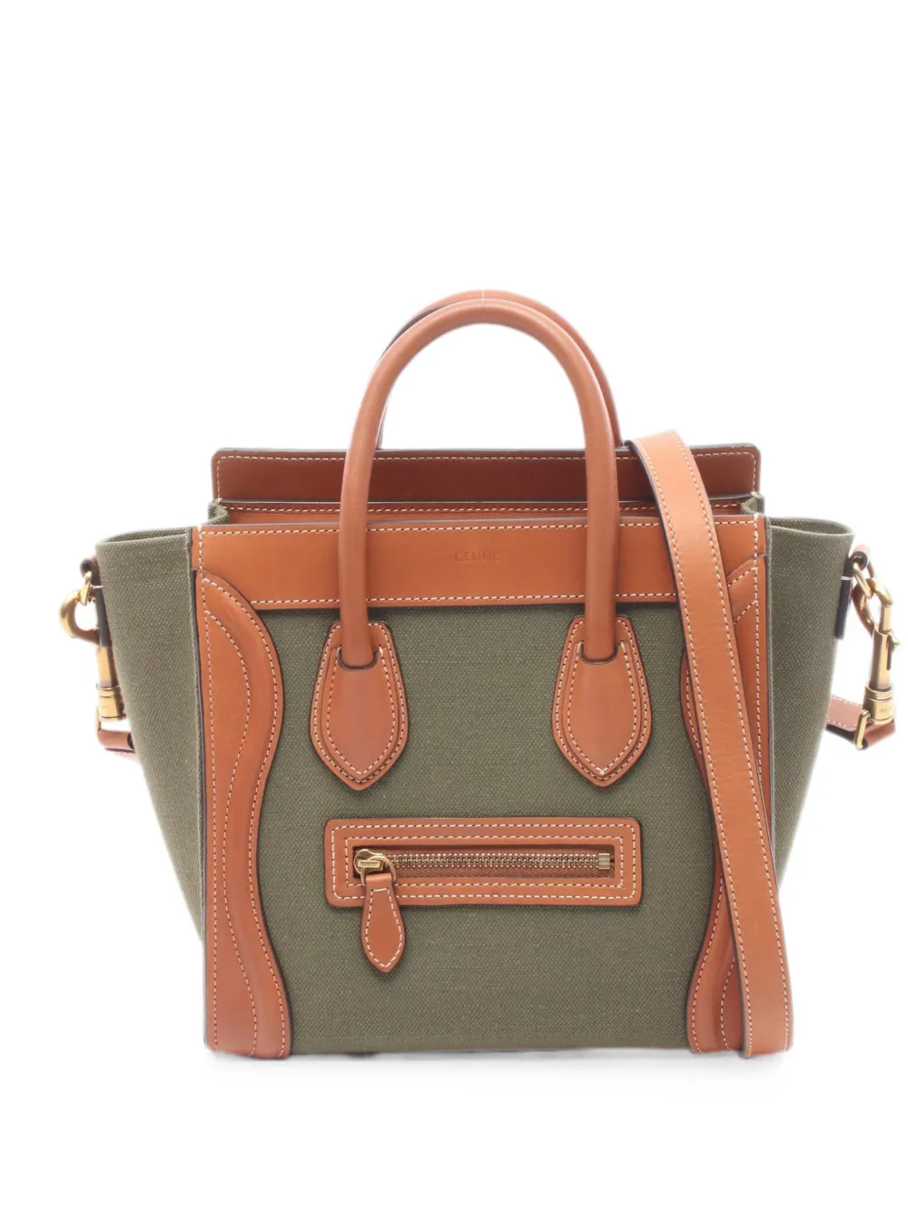 Celine Pre-Owned 2010s Luggage Nano handbag - Verde