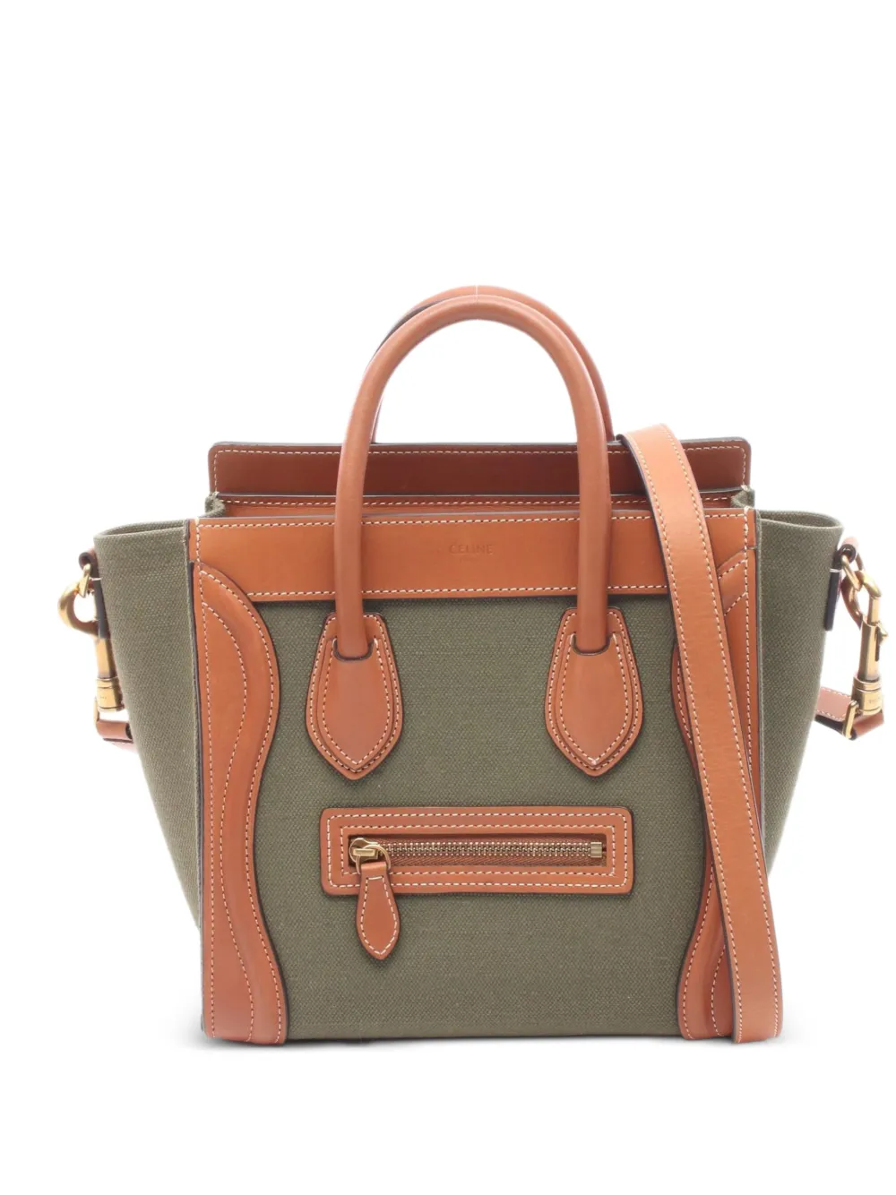 Celine Pre-Owned 2010s Luggage Nano handbag - Green