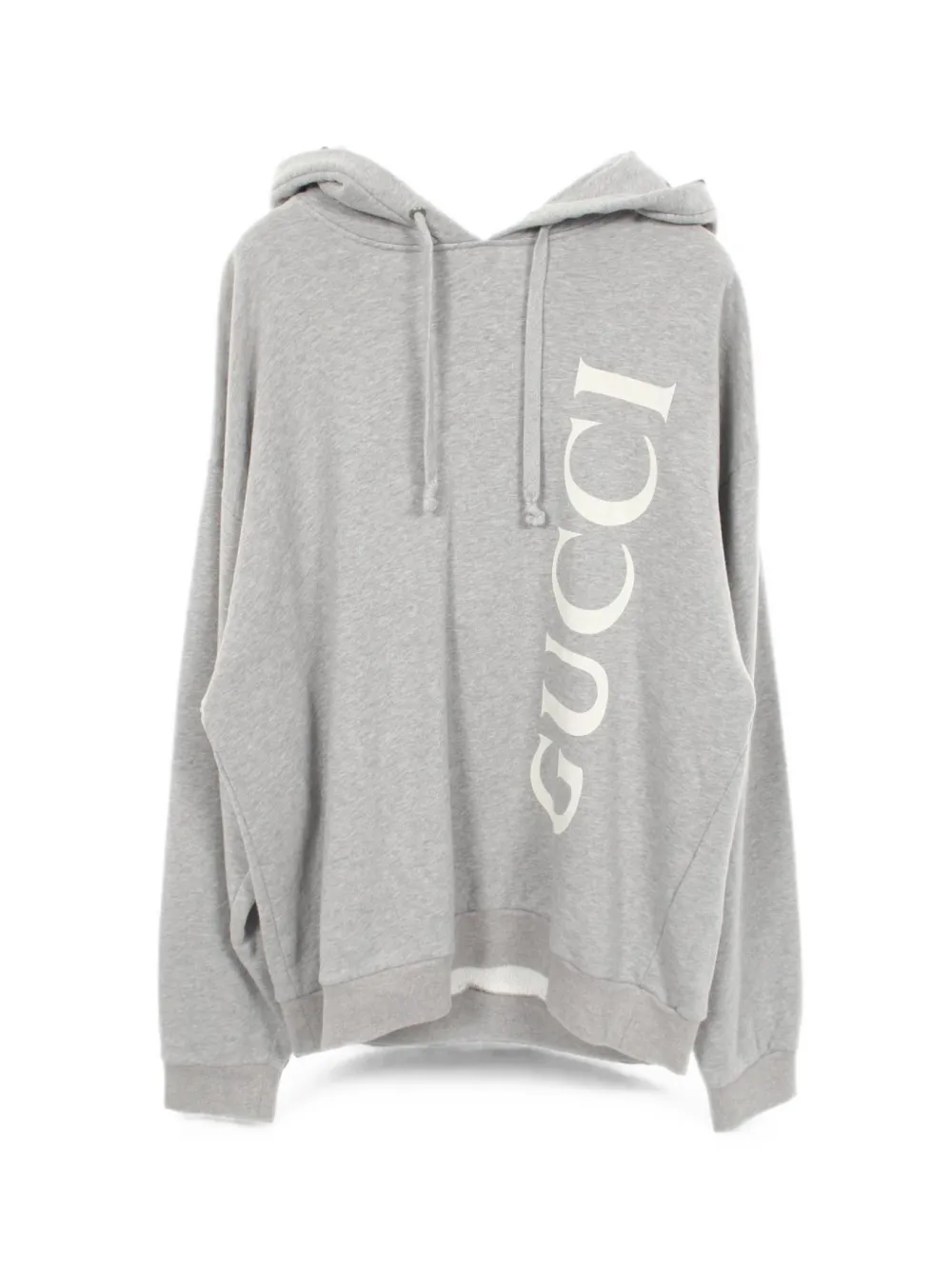 Pre-owned Gucci 2010s Logo Print Hoodie In Grey