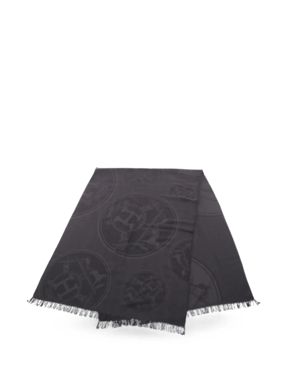 Hermès Pre-Owned 2000s New Libris shawl - Nero