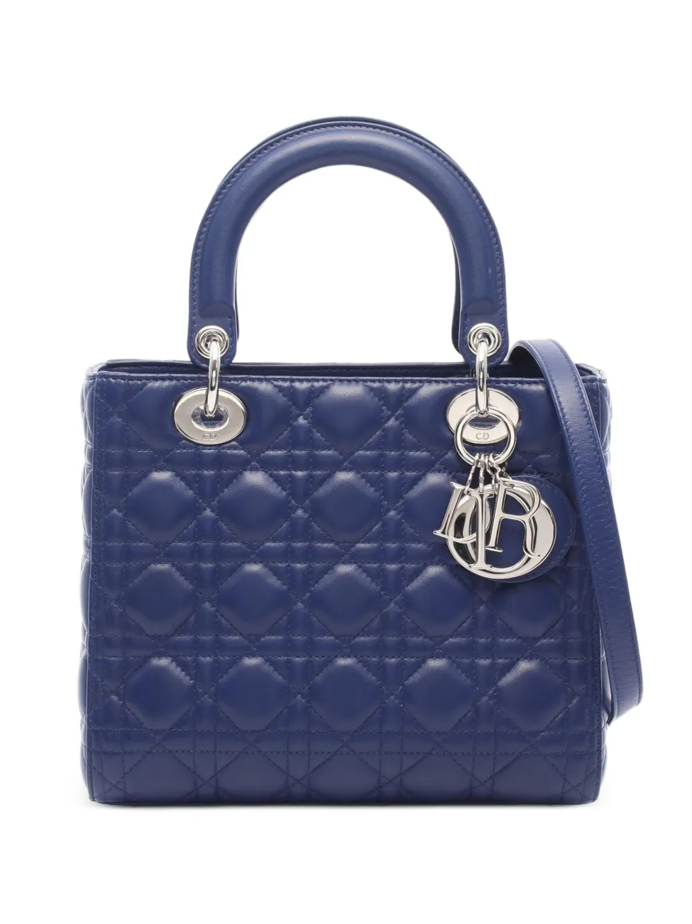 Christian Dior Pre-Owned 2010s Lady Dior Cannage handbag - Blue