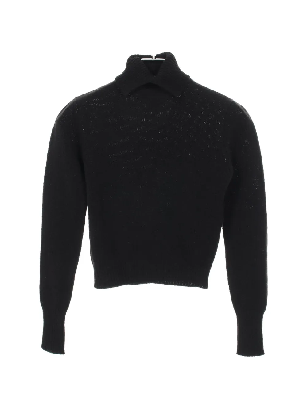 Prada Pre-Owned 2010s Triangle-patch roll-neck sweater - Nero