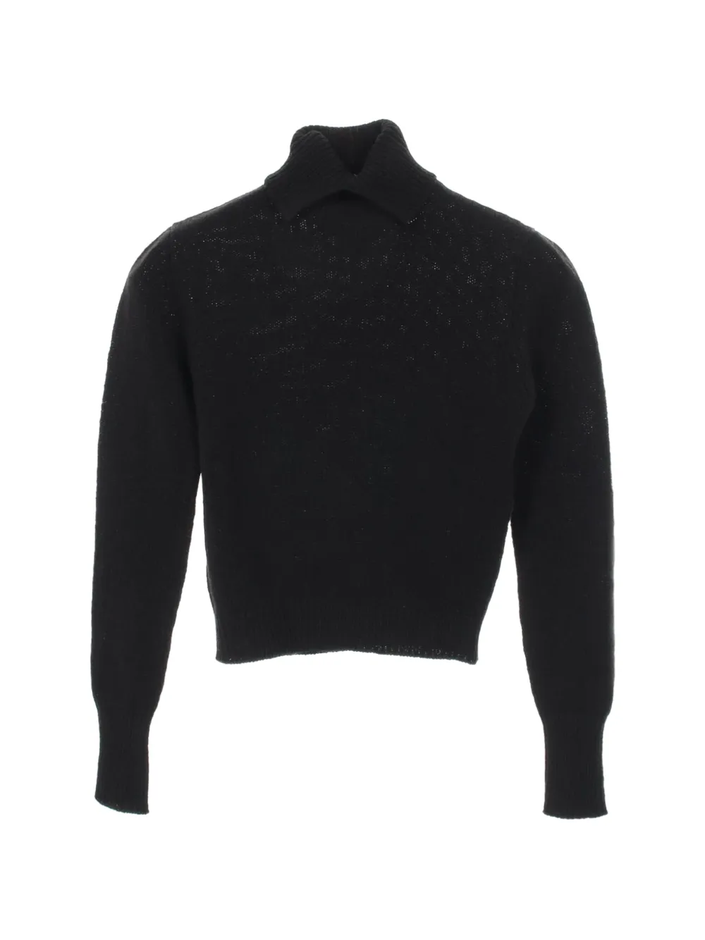 Prada Pre-Owned 2010s Triangle-patch roll-neck sweater - Schwarz