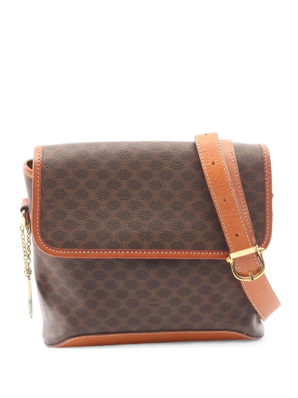 Celine Pre-Owned 2000s Macadam shoulder bag - Marrone