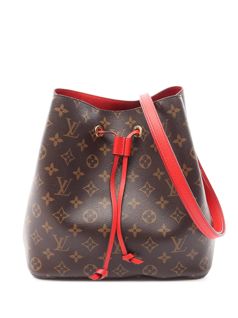 Louis Vuitton Pre-Owned 2017 Monogram Neonoe MM bucket bag - Marrone