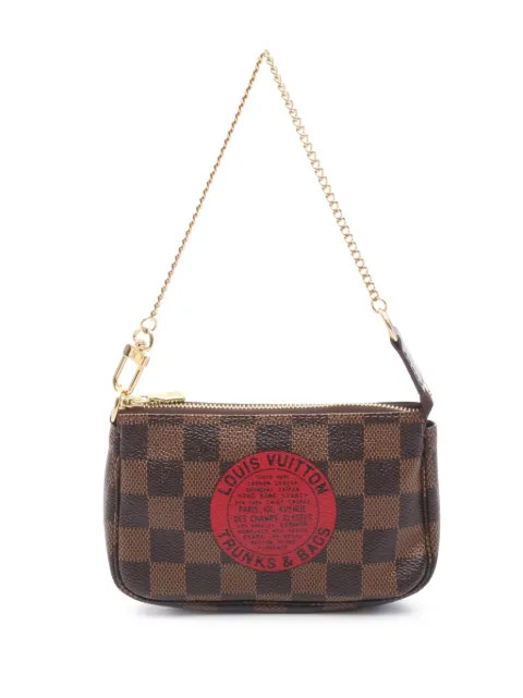 Louis Vuitton Pre-Owned 2008 Damier Ebene Trunks and Bags Mini Pochette Accessoires handbag