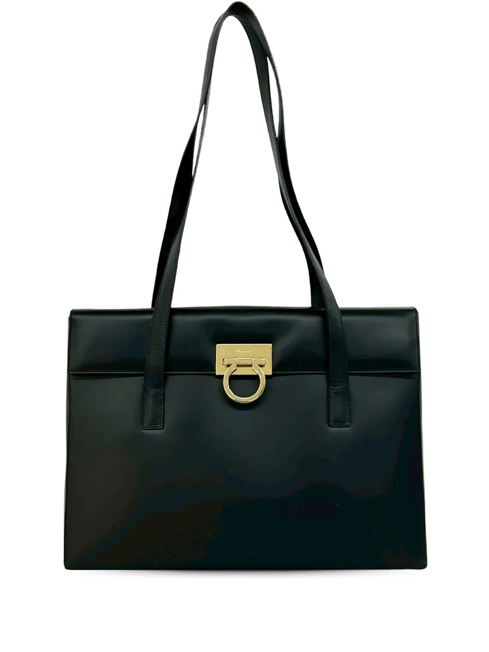 Ferragamo Pre-Owned 2010-2026 Leather Gancini tote bag - Nero