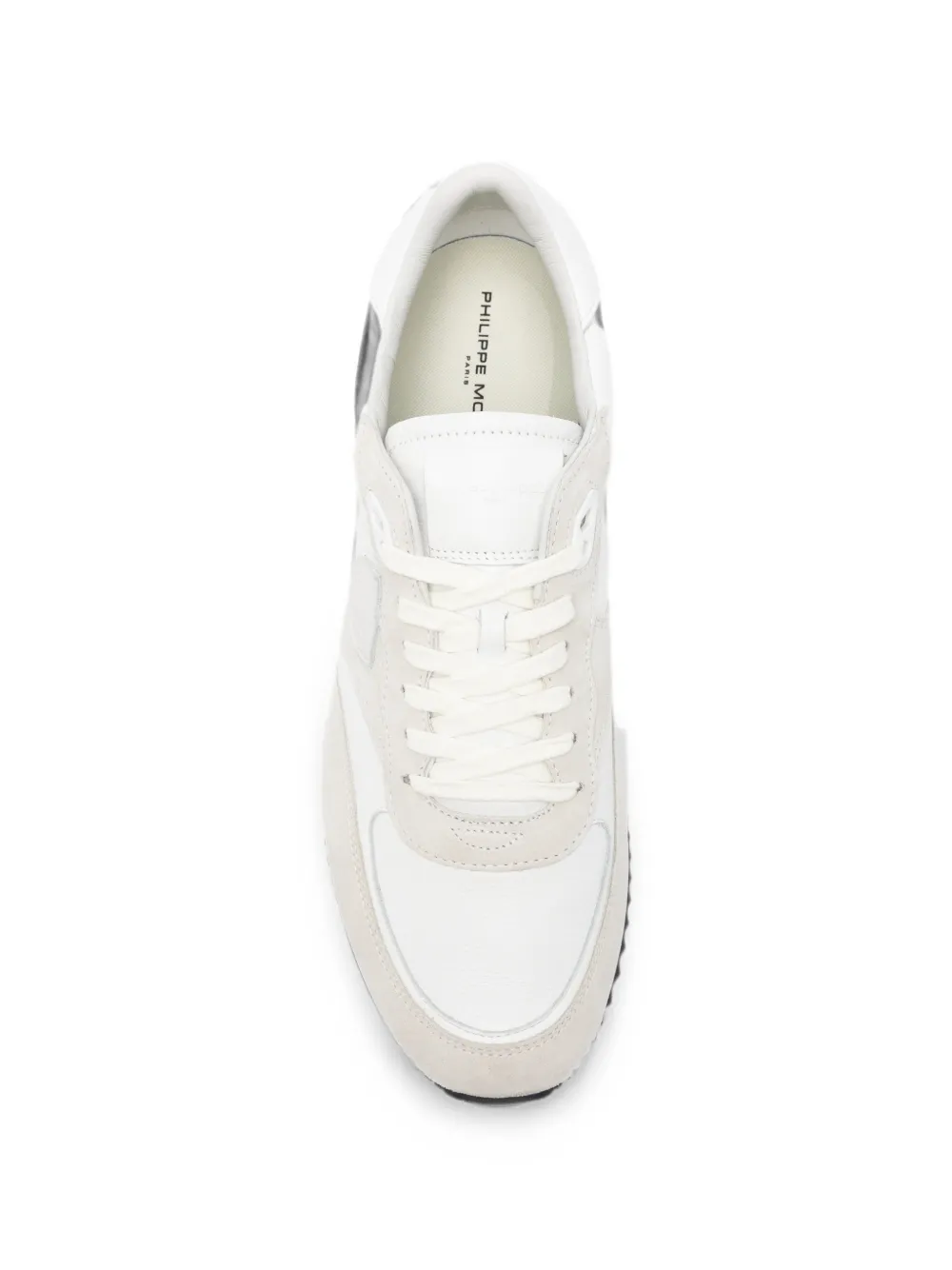 Philippe Model Paris BLVille panelled logo-patch sneakers Wit