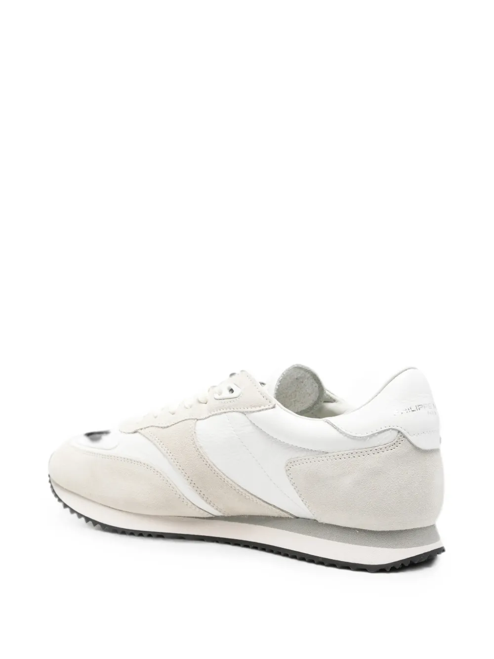 Philippe Model Paris BLVille panelled logo-patch sneakers Wit
