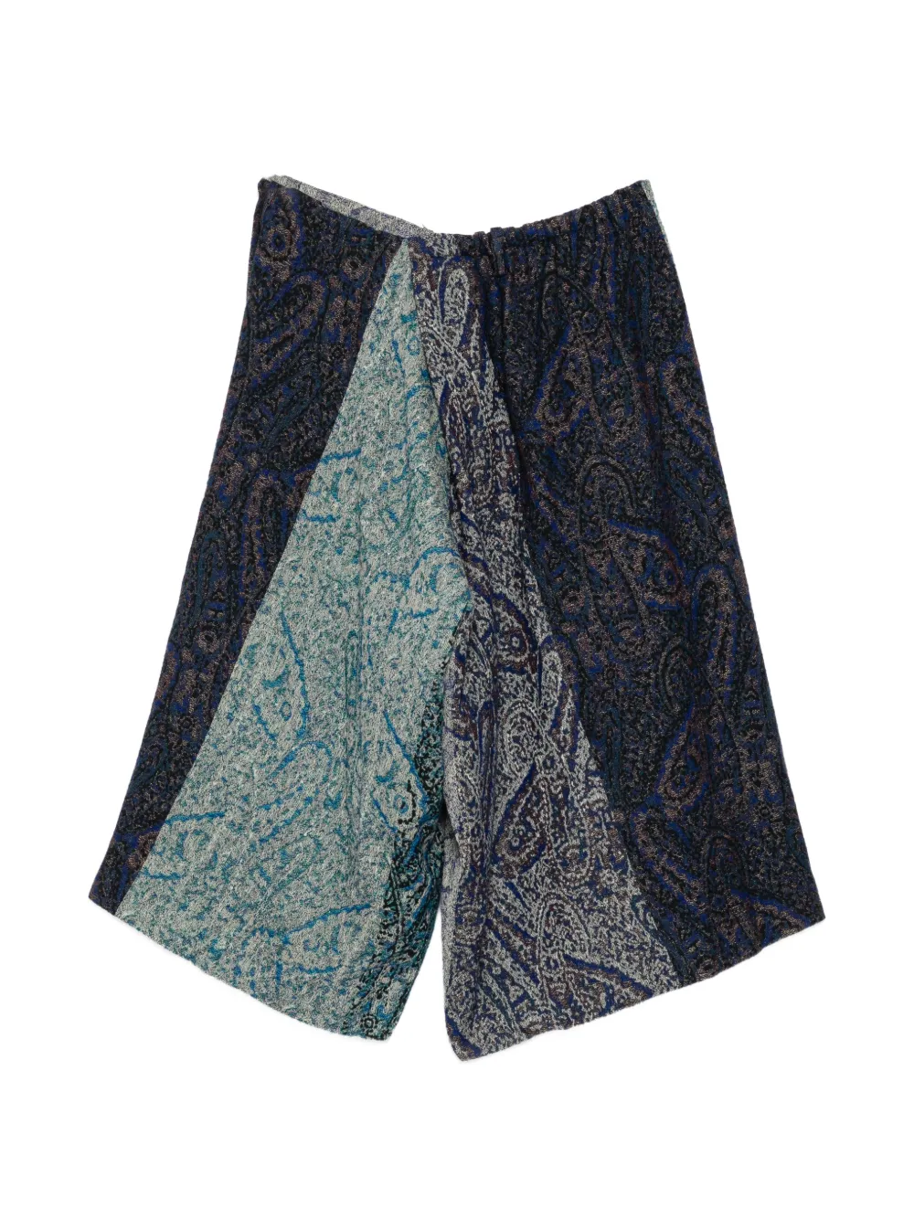 Y's Cropped broek met patroon Blauw