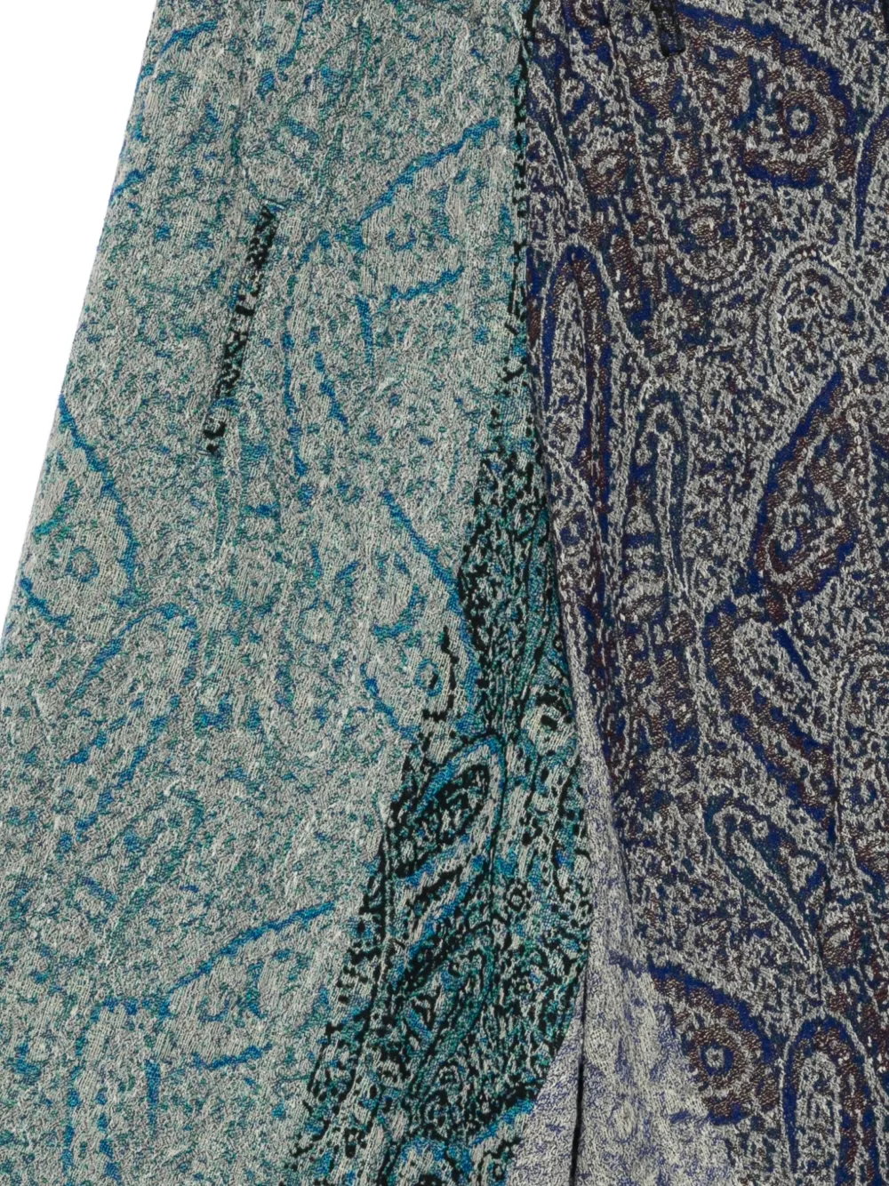 Y's Cropped broek met patroon Blauw