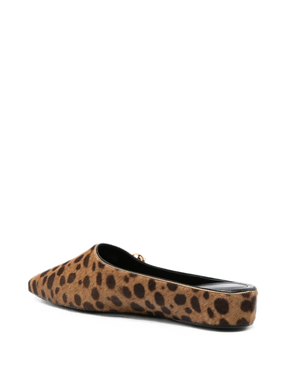 HERBERT LEVINE Sleep On It leopard-print leather mules Bruin