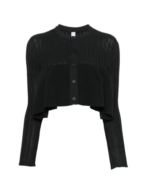 CFCL Pottery Bust Flare ribbed peplum cardigan