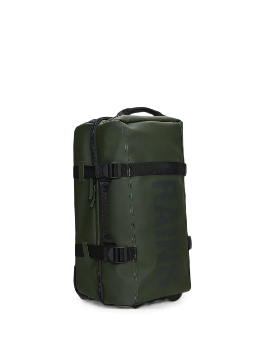 Rains Texel logo-print buckle-strap luggage bag - Verde
