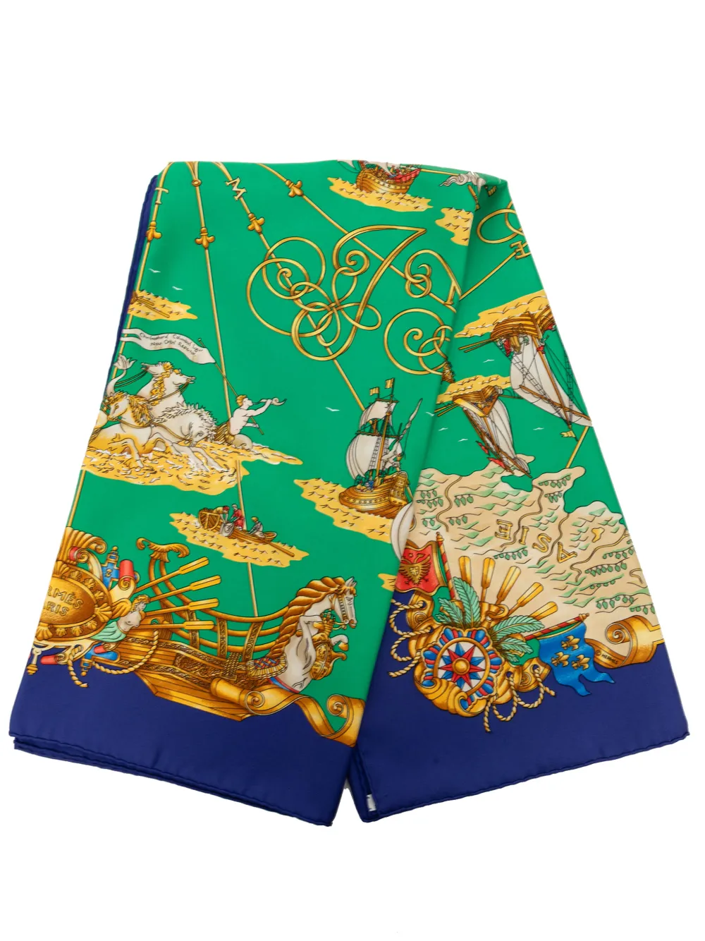 Hermès Pre-Owned 20th Century Voiles de Lumiere Silk Scarf 90 scarves - Verde