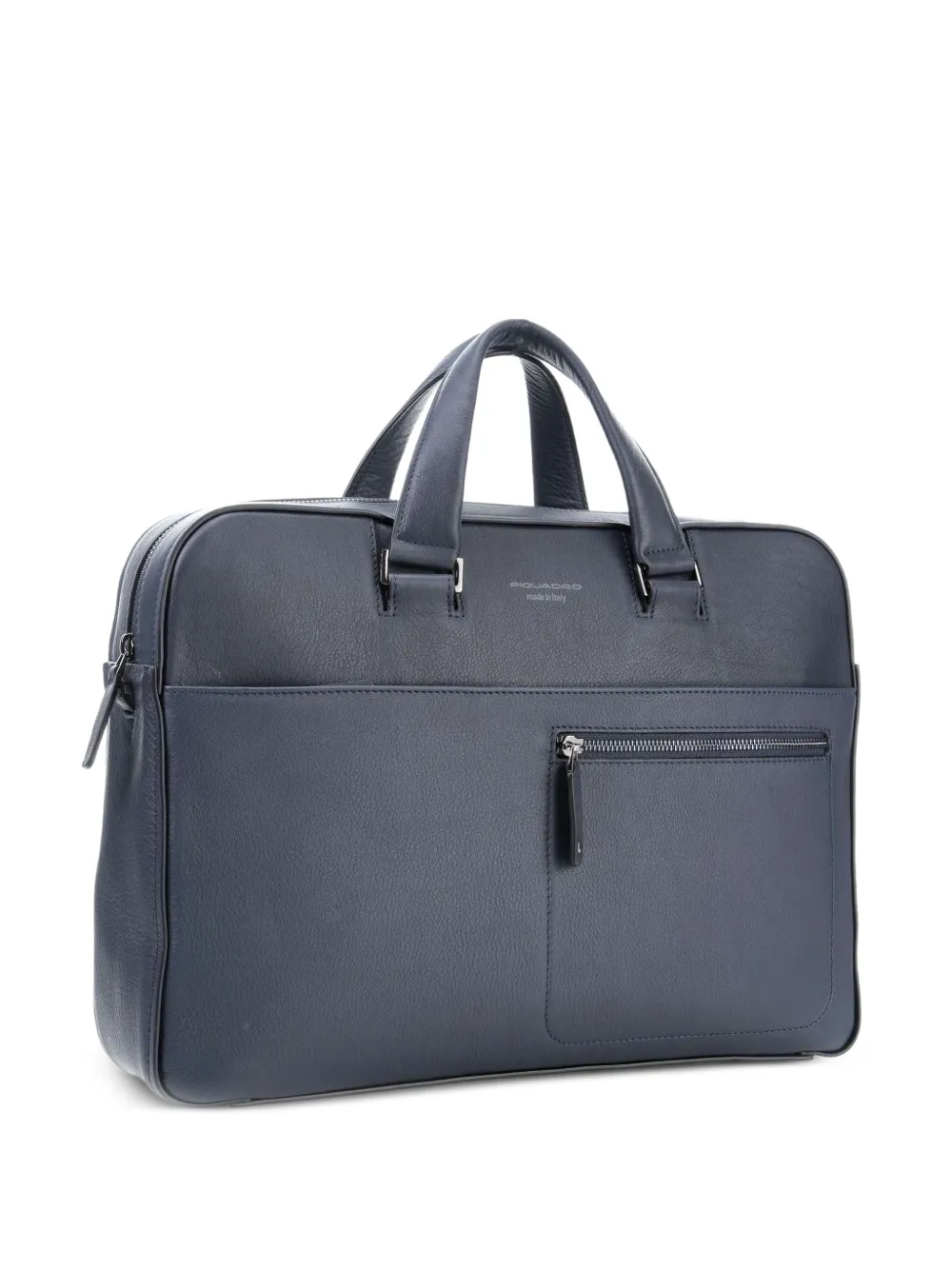 PIQUADRO David grained-leather briefcase - Blau
