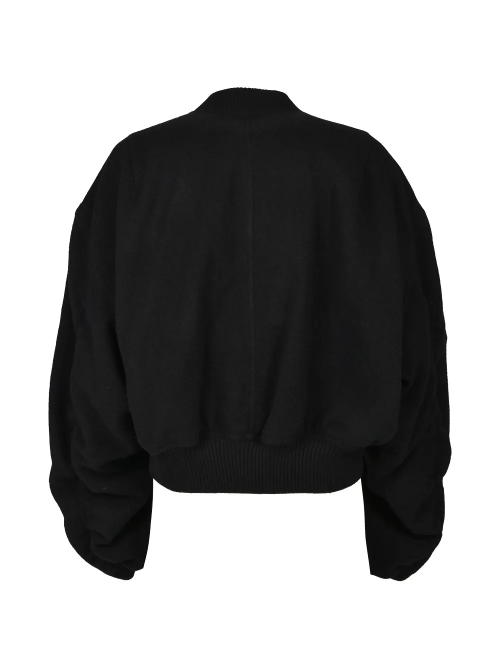 Rick Owens Bomberjack met ruches Zwart