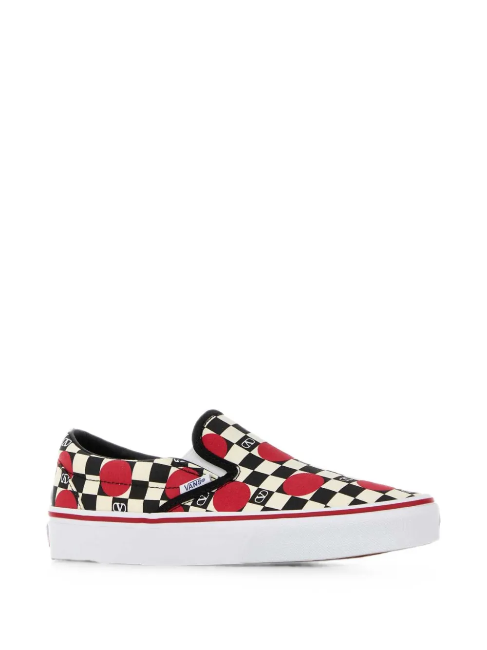 Valentino Garavani x Vans checkerboard slip-on sneakers Beige