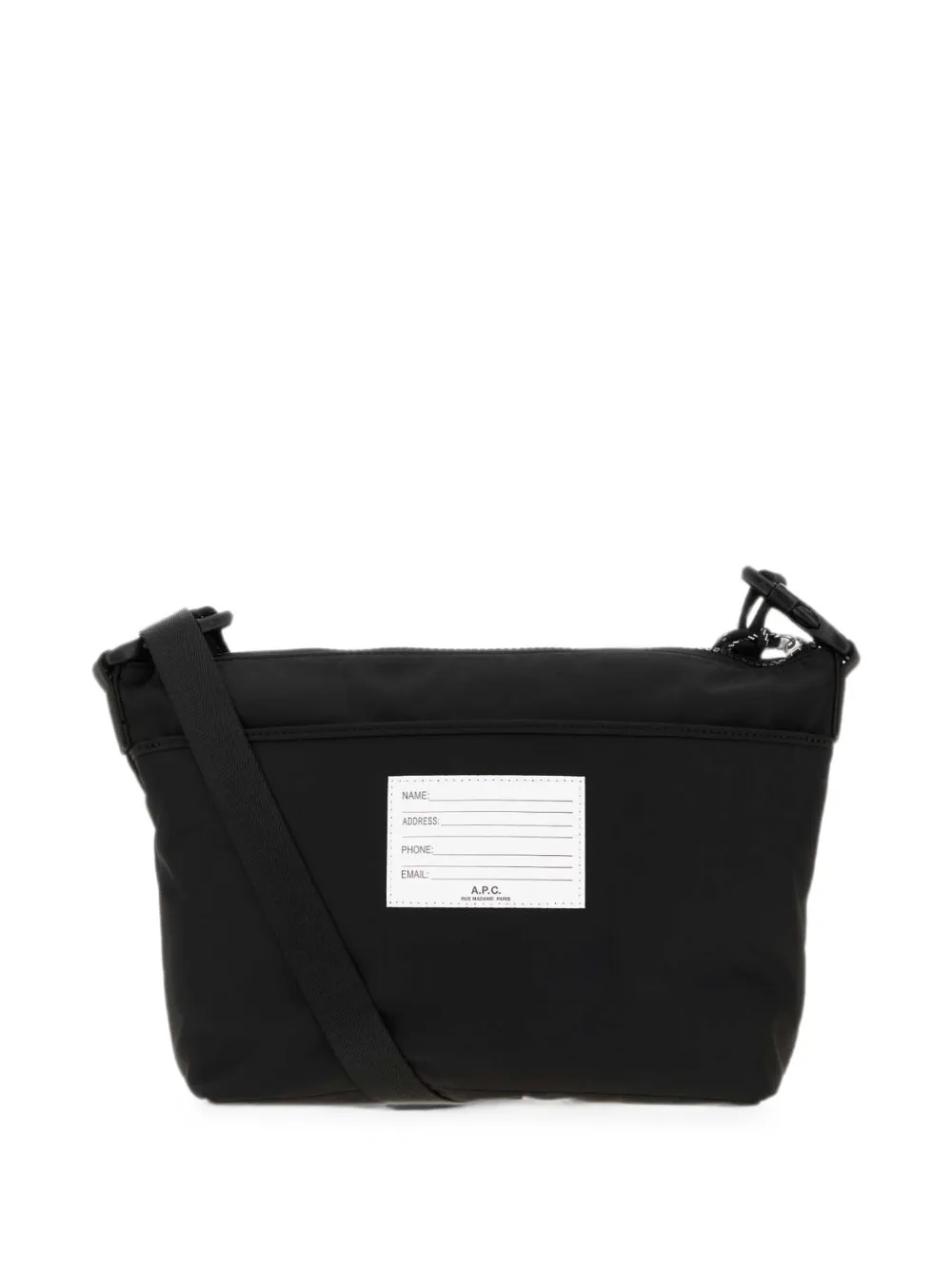 A.P.C. Trek Satchel messengertas met gespsluiting Zwart