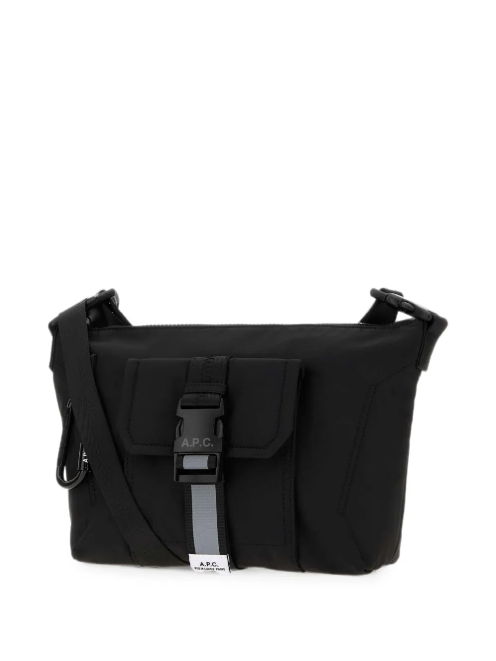 A.P.C. Trek Satchel messengertas met gespsluiting Zwart