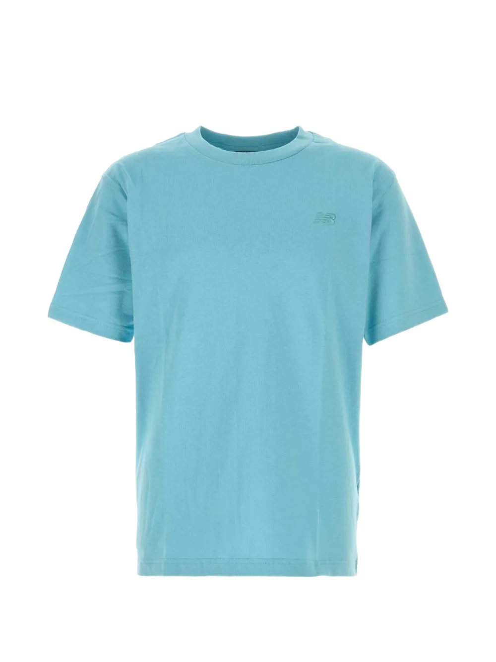 New Balance logo-embroidered cotton T-shirt - Blu