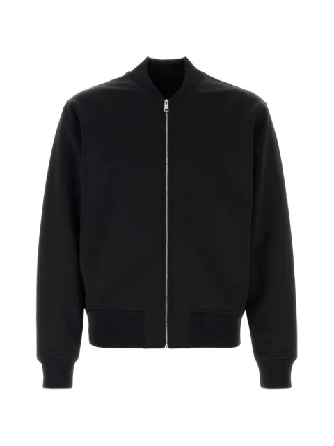 Prada zip-up logo-patch jacket