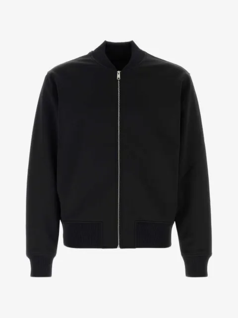 Prada zip-up logo-patch jacket