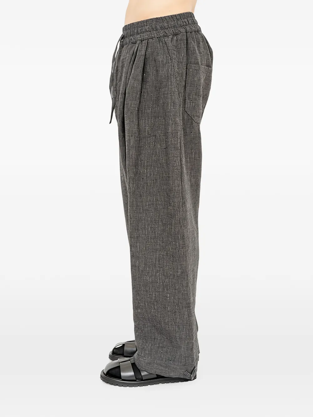 Jan Jan Van Essche triple-pleated loose-fit Trousers | Grey | FARFETCH