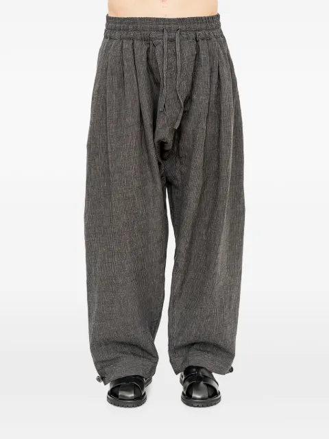 Jan Jan Van Essche triple-pleated loose-fit trousers