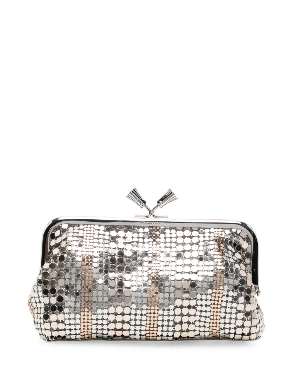 Anya Hindmarch Maud Sequin-embellished Frame Clutch Bag In Metallic