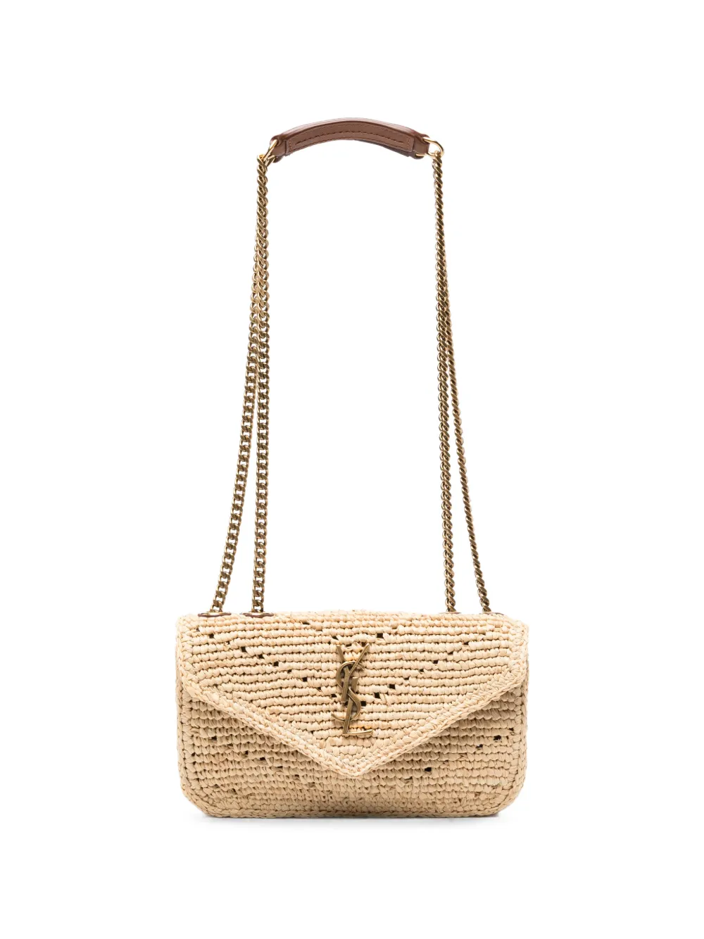 Saint Laurent mini Lou Lou logo-detail shoulder bag - Toni neutri