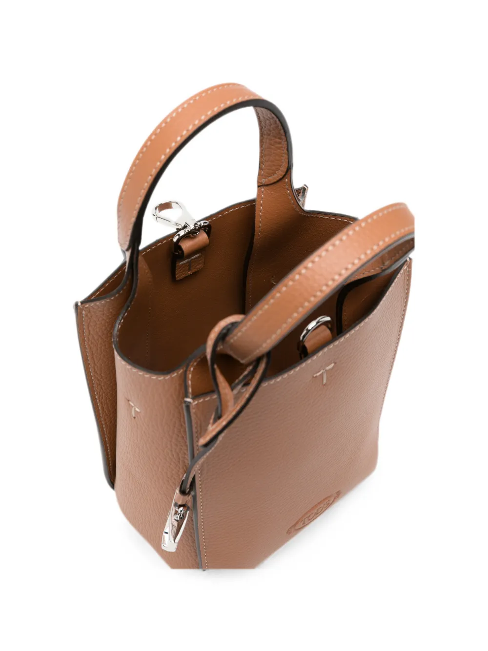 Tod's T Timeless charm leather tote bag Beige