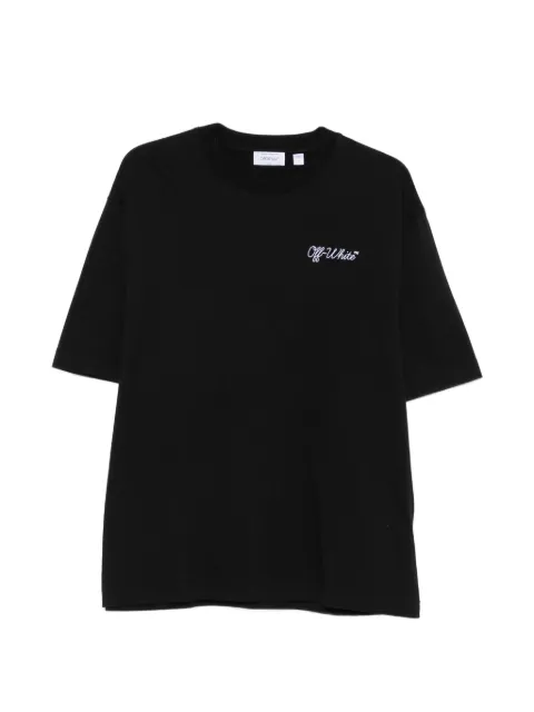 Off-White logo-embroidered T-shirt
