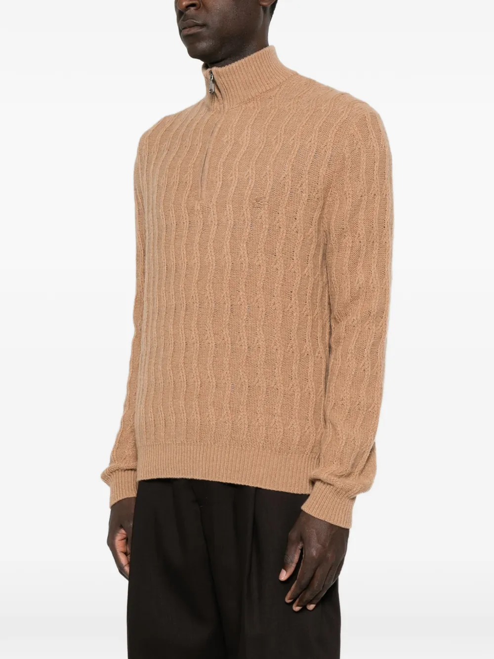 ETRO Trui met rits Bruin