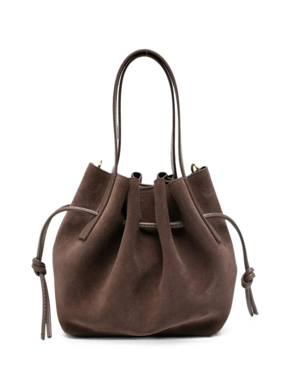 Yuzefi mini Scallop suede tote bag - Marrone