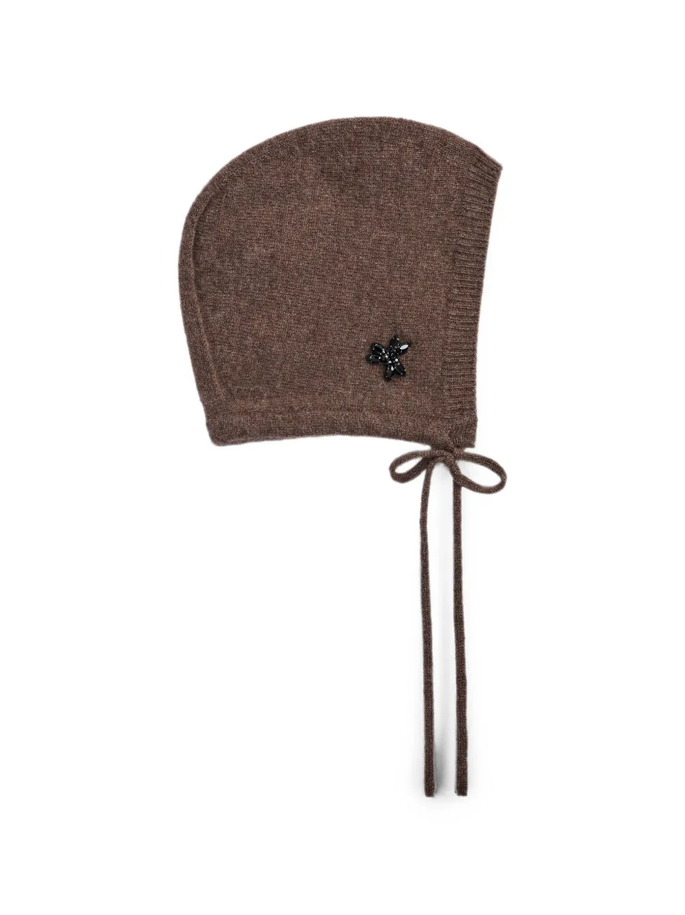 Simone Rocha embellished cashmere beanie hat - Braun