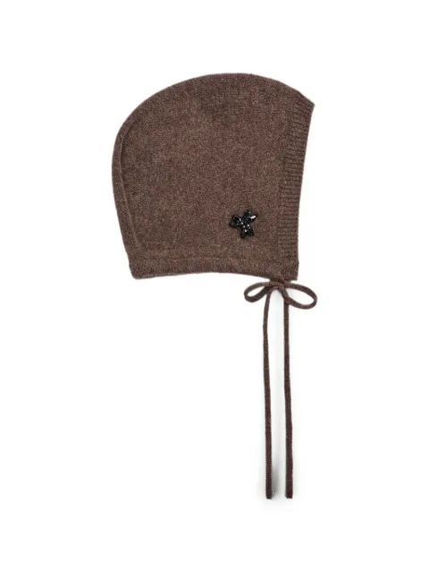 Simone Rocha embellished cashmere beanie hat