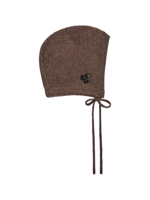 Simone Rocha embellished cashmere beanie hat