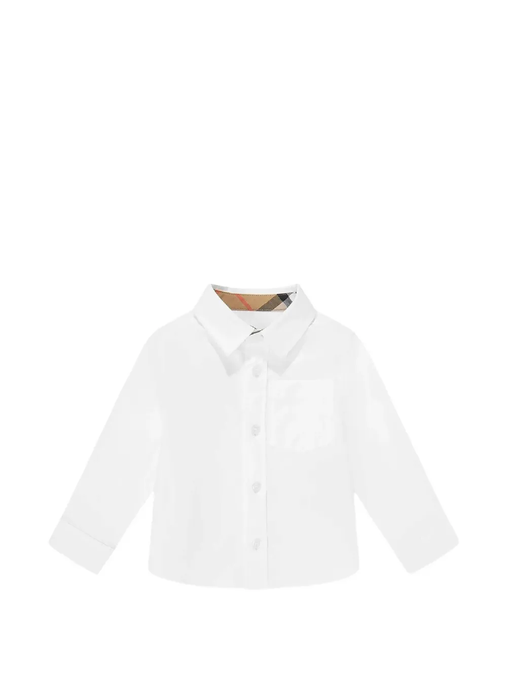 Burberry Kids Check pocket shirt - Bianco