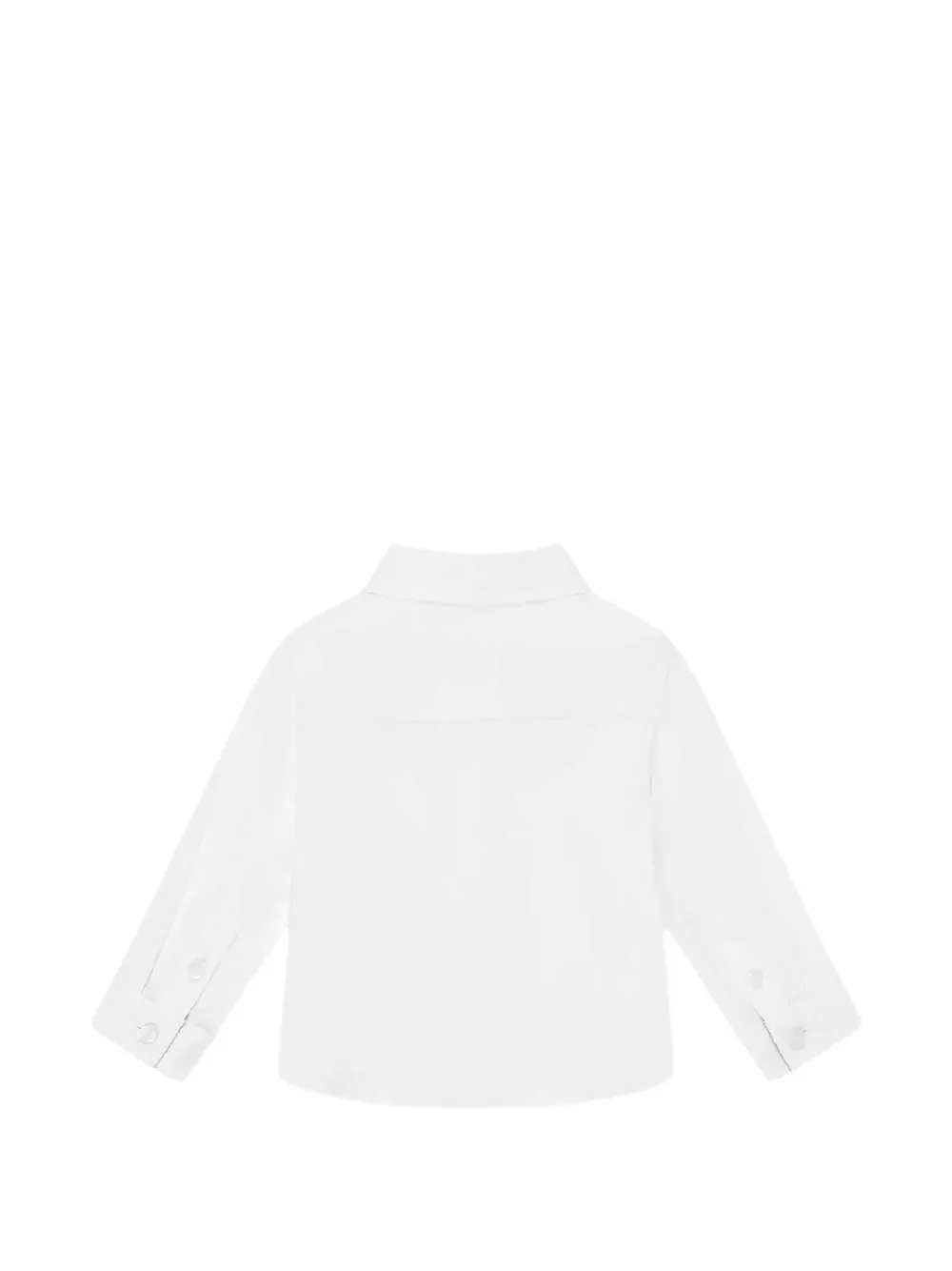 Burberry Kids Geruit shirt met borstzak Wit