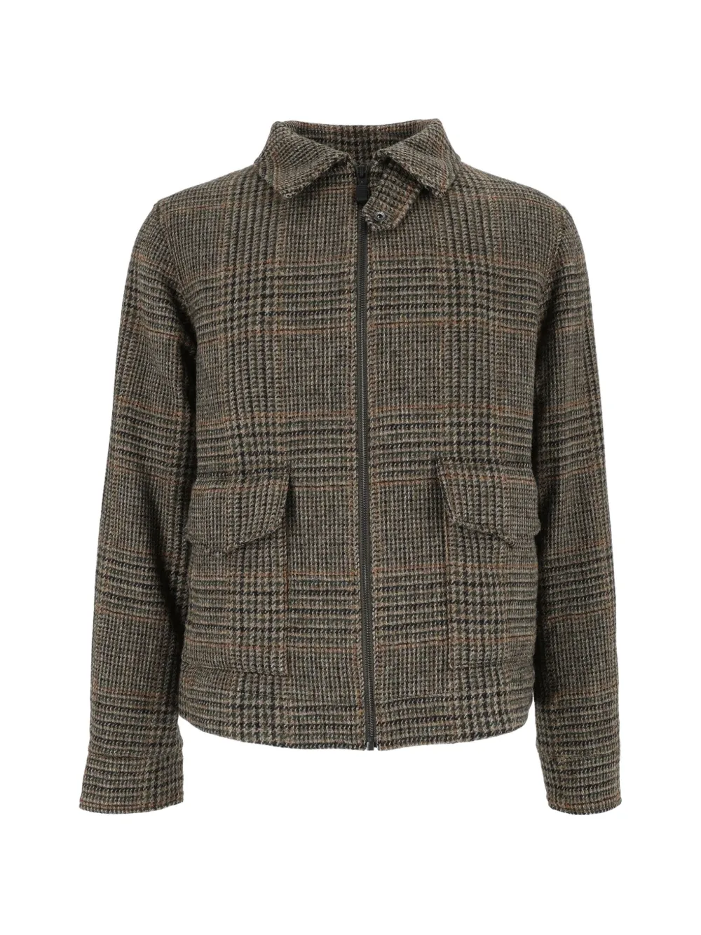ASPESI Prince of Wales check wool jacket - Marrone