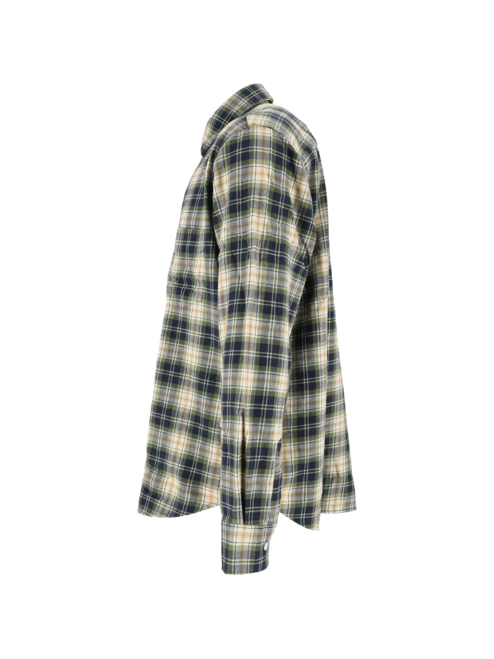 ASPESI Fred check-pattern flannel shirt Groen