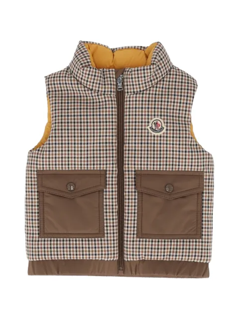 Moncler Enfant Adrien check-pattern gilet