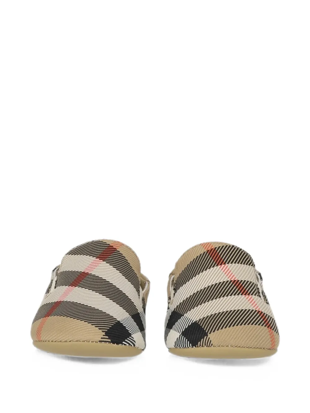 Burberry Kids check-pattern pre-walkers Beige