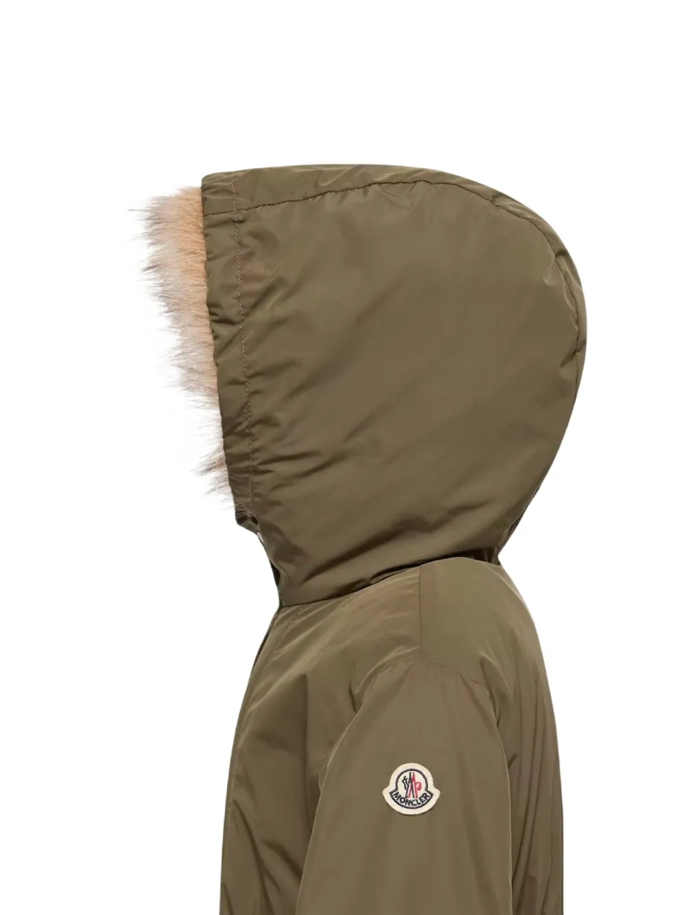 Moncler Enfant Ulava donsjack met capuchon Groen