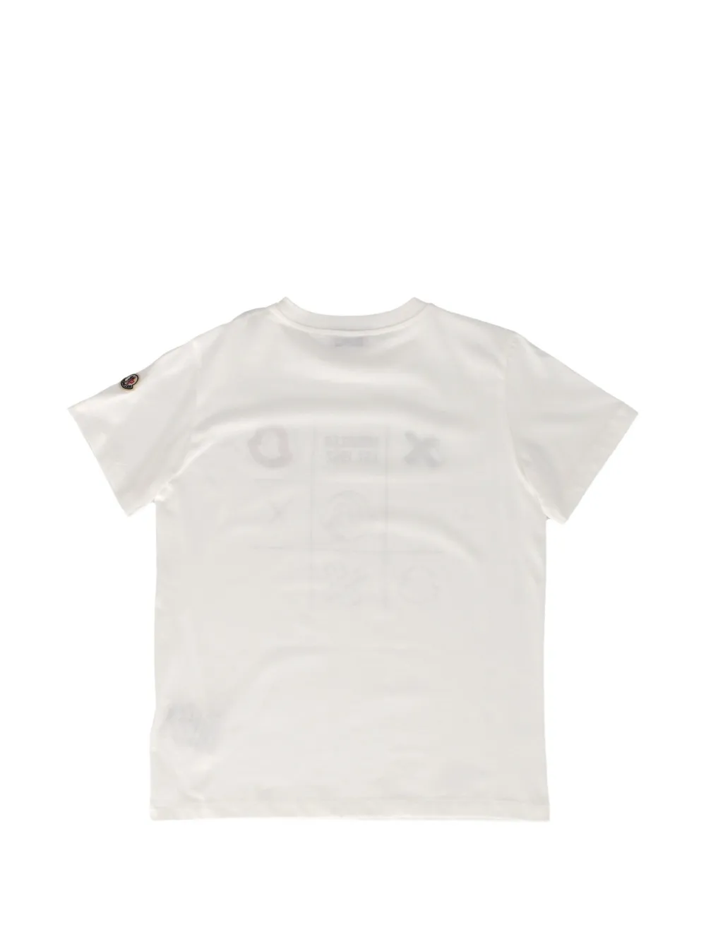 Moncler Enfant T-shirt met grafische print Wit