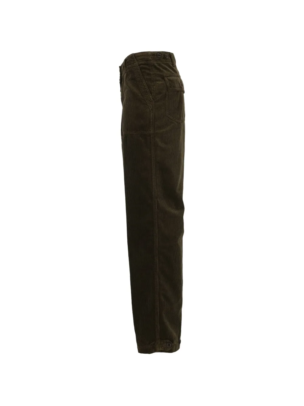 ASPESI Ribfluwelen broek Groen