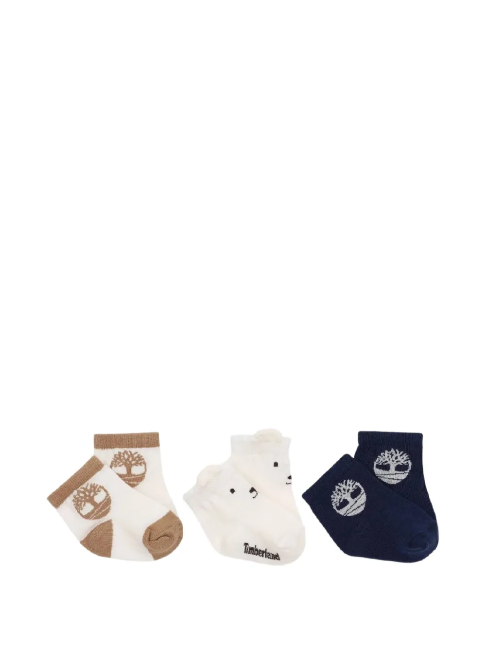 Timberland Kids Calzini con logo (3 pezzi) - Bianco