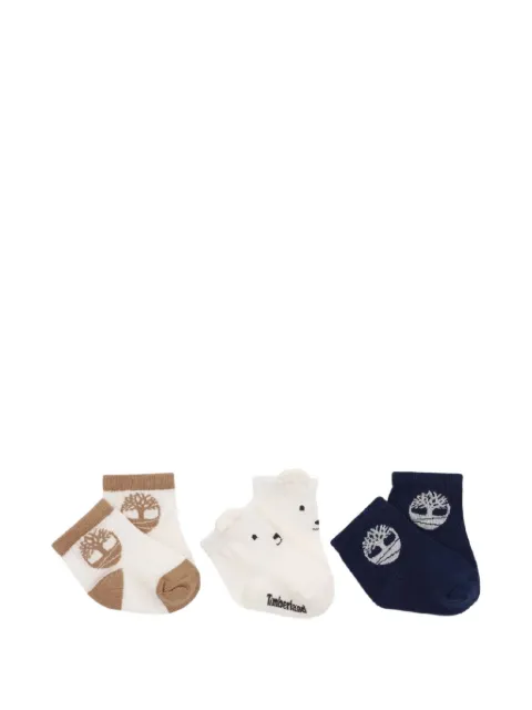 Timberland Kids pack de tres pares de calcetines con logo